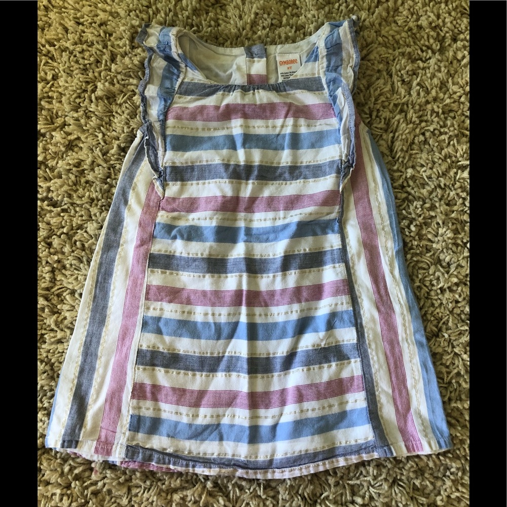 Gymboree Patriotic Americana Metallic Dress 2T